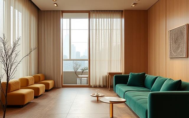 골든 스파이럴 서울 본사의 세련되고 편안한 상담 공간 인테리어